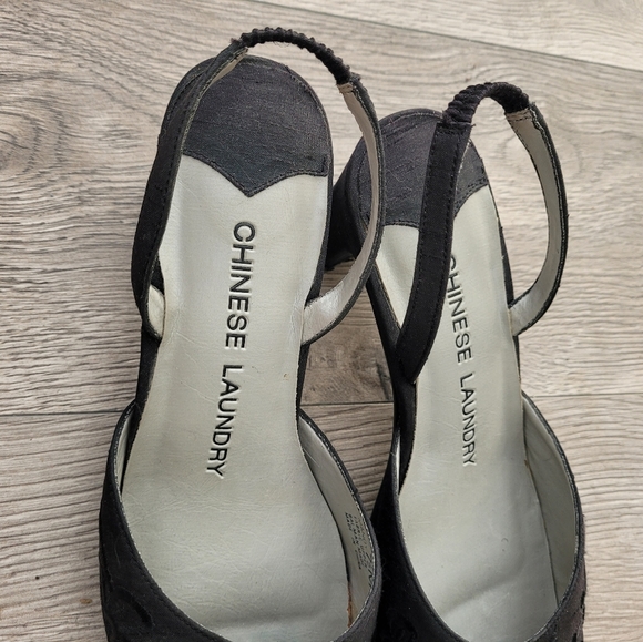 Chinese laundry slingback black heels - Picture 3 of 6
